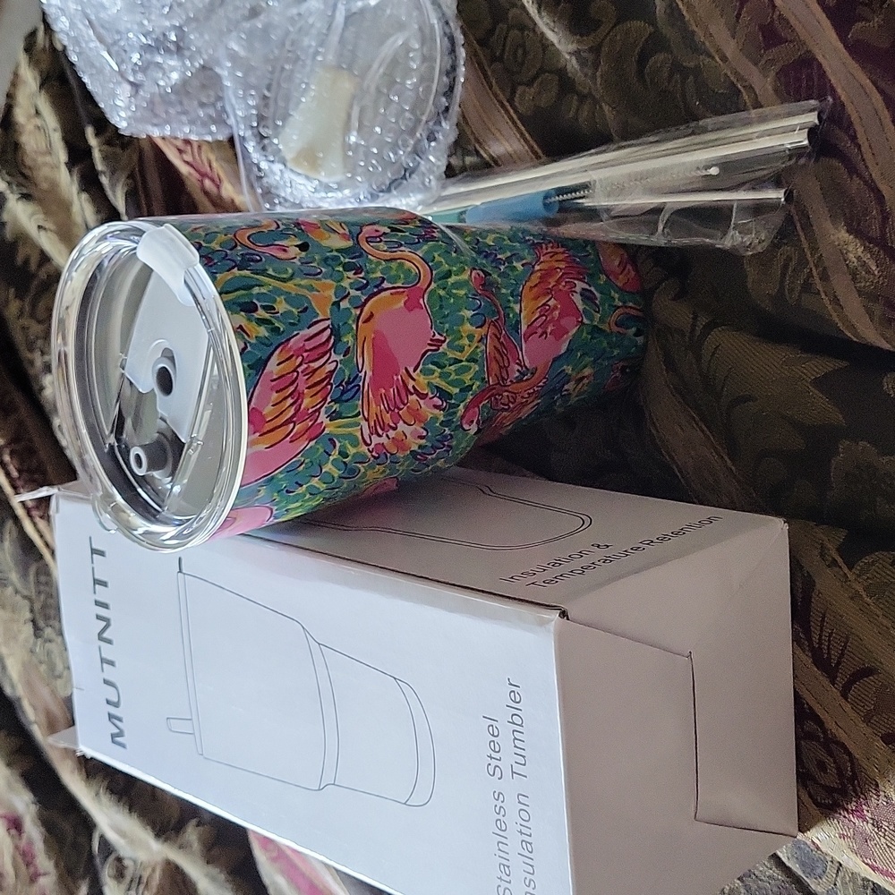 Norstrums One  boxed gorgeous stainless steel flamingos insulation tumbler